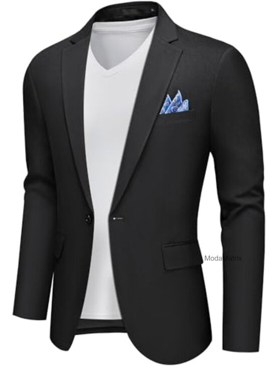 Other - Slim Fit Lightweight Men's Sport Coat Blazer One Button Notch Lapel
